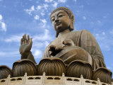 Tian Tan Buddha Statue, Ngong Ping, Lantau Island, Hong Kong, China Photographic Print by Charles Crust