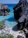 Beach on South Coast, Bermuda, Caribbean Photographic Print by Alan Klehr