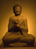 Seated Bronze Buddha Statue, The National Museum of Korea, Seoul, South Korea Photographic Print by Ellen Clark