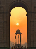 India Gate, a war memorial in New Delhi, India Photographic Print by Adam Jones