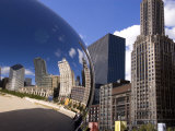 Cloud Gate sculpture in Millennium Park, Chicago, Illinois, USA Photographic Print by Alan Klehr