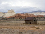 Outbuilding with Sandstone, Escalante National Monument, Utah, USA Photographic Print by Diane Johnson