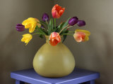 Fresh-Cut Tulips in Antique Glass Vase Photographic Print by Steve Terrill Fresh-Cut Tulips in Antique Glass Vase Photographic Print by Steve Terrill