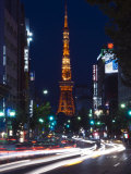 Tokyo Tower, Roppong, Tokyo, Japan Fotografie-Druck von Rob Tilley