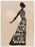 Text Dress Print by Lisa Vincent