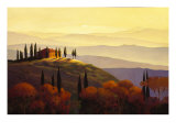 Tuscan Sunrise Giclée-tryk af Max Hayslette Tuscan Sunrise Giclée-tryk af Max Hayslette