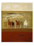 5 Ponies Giclee-trykk av Karen Bezuidenhout 5 Ponies Giclee-trykk av Karen Bezuidenhout