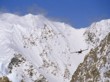 Ski Plane Circles Mount Vaughan Photographie par Gordon Wiltsie