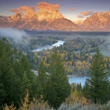 Early Morning on the Snake River, Wyoming Photographic Print by Drew Rush