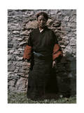 Portrait of a Woman from Chwanpien Dressed in Festive Attire Photographic Print by Dr. Joseph F. Rock