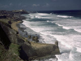 Coastline View from San Cristobal's Fort and El Morro's Fortress Photographic Print by Edwin L. Wisherd