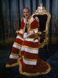 Lord Mayor of London Sits for a Portrait in His Coronation Robes Photographie par David Boyer