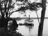 Ferry Arrives at a St. Mary's Port Where Colonist Once Disembarked Photographic Print by Edwin L. Wisherd