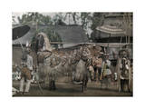 Balinese Performing their Ceremonial Lion Dance Photographic Print by Franklin Price Knott