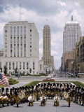 Kiltie Band of Oklahoma City Performs at the Civic Center Photographic Print by B. Anthony Stewart