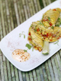 Red Snapper Tacos Served at an Upscale Lower East Side Restaurant Photographic Print by Eightfish