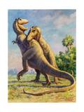 Tyrannosaurus Rex Could Grow to Be Twenty Feet Tall Photographic Print by Charles Knight