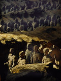 Morning Sun Shining on China's Great Terracotta Army Photographic Print by O. Louis Mazzatenta