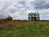 Vernacular Victorian Home Is Boarded Up in Preparation to Be Moved Photographic Print by White & Petteway 
