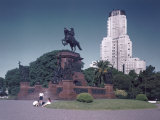 Monument to Jose De San Martin Stands in the Plaza San Martin Photographic Print by Luis Marden Monument to Jose De San Martin Stands in the Plaza San Martin Photographic Print by Luis Marden