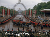 Royal Canadian Mounted Police Parade on the Mall on Coronation Day Photographic Print by David Boyer