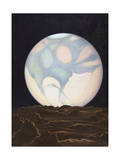 Painting of Mars Seen from its Moon, Phobos Fotografisk trykk av Charles Bittinger Painting of Mars Seen from its Moon, Phobos Fotografisk trykk av Charles Bittinger
