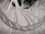 Close Up of a Mountain Bike Disc Brake Caliper Photographic Print by Greg Dale
