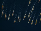Aerial of an Annual Outrigger Canoe Race Photographie par Paul Chesley