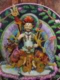 This Butter Sculpture Portrays Dzon Ker, a Tibetan Deity of Wealth Photographic Print by Dr. Joseph F. Rock
