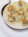 French Onion Soup Dumplings at an Upscale Lower East Side Restaurant Photographic Print by Eightfish