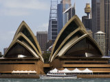 View of the Opera House and Downtown Sydney from the Harbor Photographic Print by Mattias Klum