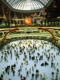 Ice Skaters at an Indoor Rink in a Large Shopping Center Photographie par Paul Chesley