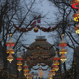 Tivoli Gardens During Christmas Season at Night Photographic Print by Keenpress 