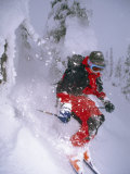 Young Powder Skier Blasts Through Snowy Trees Called 'snow Ghosts' Photographie par Gordon Wiltsie
