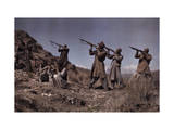 Group of Afridi Men Train to Be Fighters Photographic Print by Franklin Price Knott