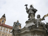 Statue Outside of the Melk Abbey Photographic Print by Keenpress 