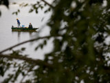 Fishermen on the Sarawak River in the Early Morning Photographic Print by Mattias Klum