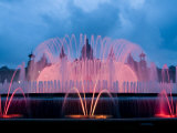 Fountain Music and Light Show at the National Palace, Barcelona Photographic Print by Annie Griffiths Belt