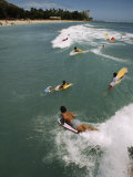 Swimmers on Boogie Boards in the Gentle Surf of Waikiki Fotografisk tryk af Paul Chesley Swimmers on Boogie Boards in the Gentle Surf of Waikiki Fotografisk tryk af Paul Chesley