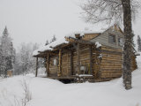 Homesteader Cabin in Bush Alaska Photographic Print by Michael S. Quinton