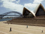 Tourists on the Grounds of the Sydney Opera House Photographic Print by Mattias Klum
