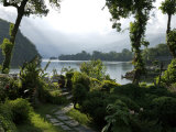 Pokhara, Nepal, Asia- Phewa Tal Lake Morning Mist Photographic Print by Keenpress 