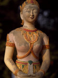 Stone Statue at a Buddhist Temple in Laos Photographie par Paul Chesley