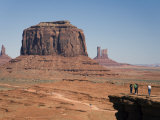 Visitors at John Ford's Point in Monument Valley, Utah Photographic Print by Scott Warren