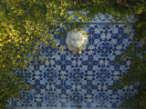 Sunlight and a Lion's Head Fountain on Painted Tiles Photographie par Michael Melford