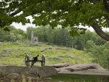 Cannon at Gettysburg Battlefield Protects Little Round Top Photographic Print by Greg Dale