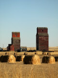Derelict Grain Elevators Stand in the Prairies Photographic Print by Pete Ryan