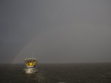 Boat Getting Towed in the Mississippi River to Gulf Outlet Photographic Print by Tyrone Turner