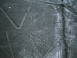 Mysterious Nazca Lines Form a Spider in the Desert Photographie par Melissa Farlow