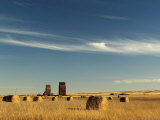 Derelict Grain Elevators Stand in the Prairies Photographic Print by Pete Ryan